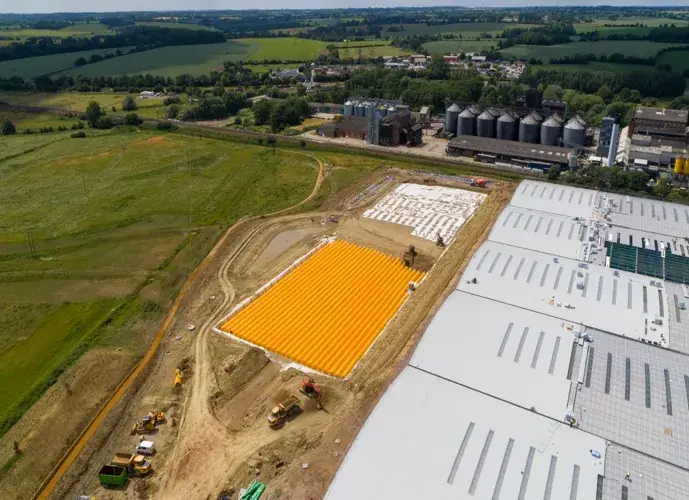 StormTech sustainable water management installation